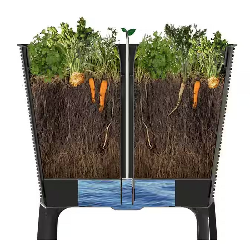Splendor 29.8 In. H X 44.9 In. W Anthracite Raised Garden Bed