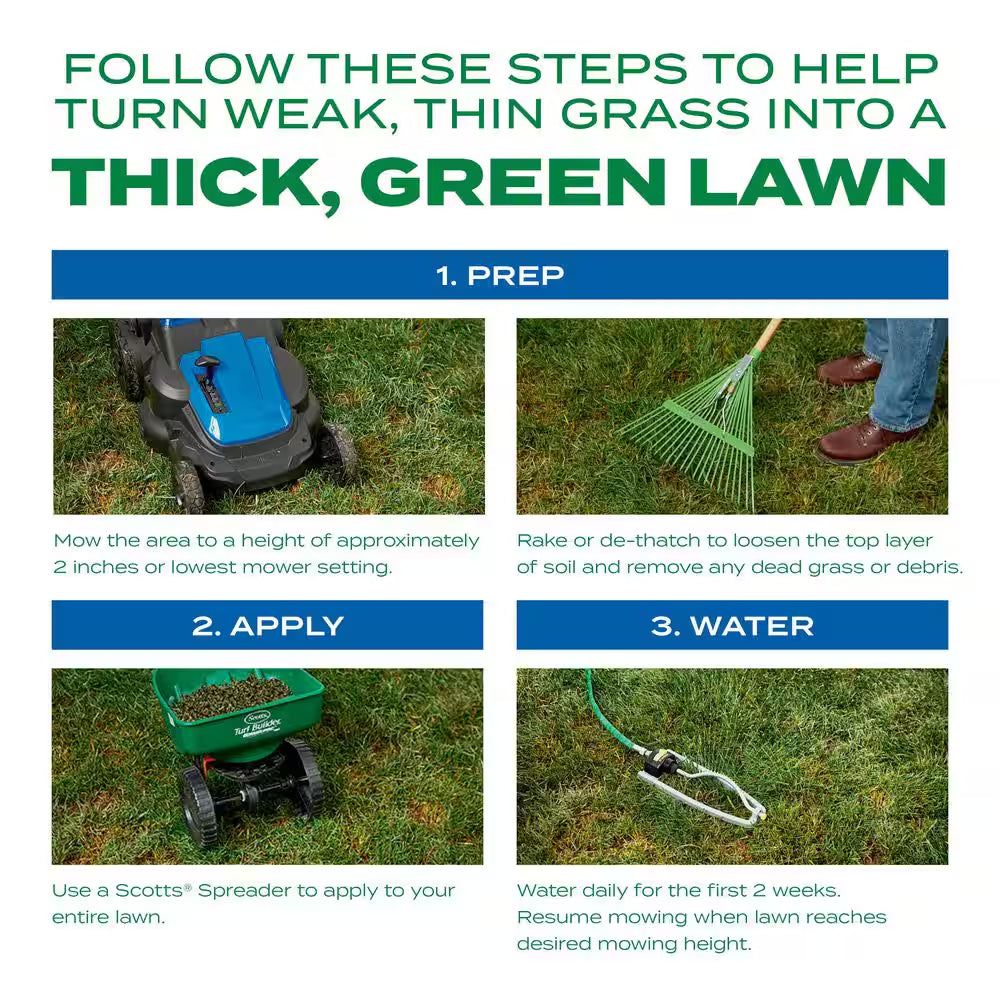 Turf Builder Thick'R Lawn Sun and Shade 12 Lbs. Grass Seed, Fertilizer and Soil Improver to Thicken Thin Grass
