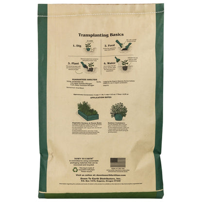 Down to Earth Organic Blood Meal 12-0-0 All-Natural Fertilizer, 20 Lbs