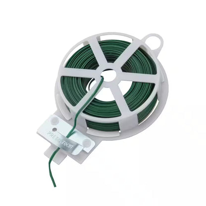 100 Ft. Heavy-Duty Garden Wire with Case and Cutter for Fencing and Plant Support
