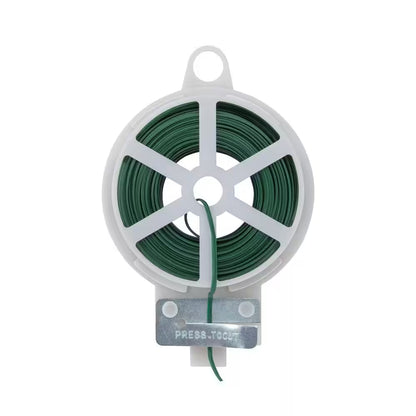 100 Ft. Heavy-Duty Garden Wire with Case and Cutter for Fencing and Plant Support