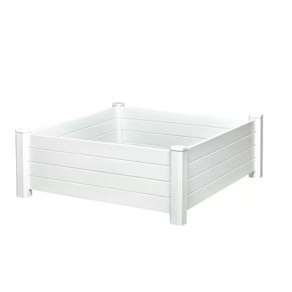 White Vinyl Raised Garden Bed (48 In. L X 15 In. W X 48 In. H)