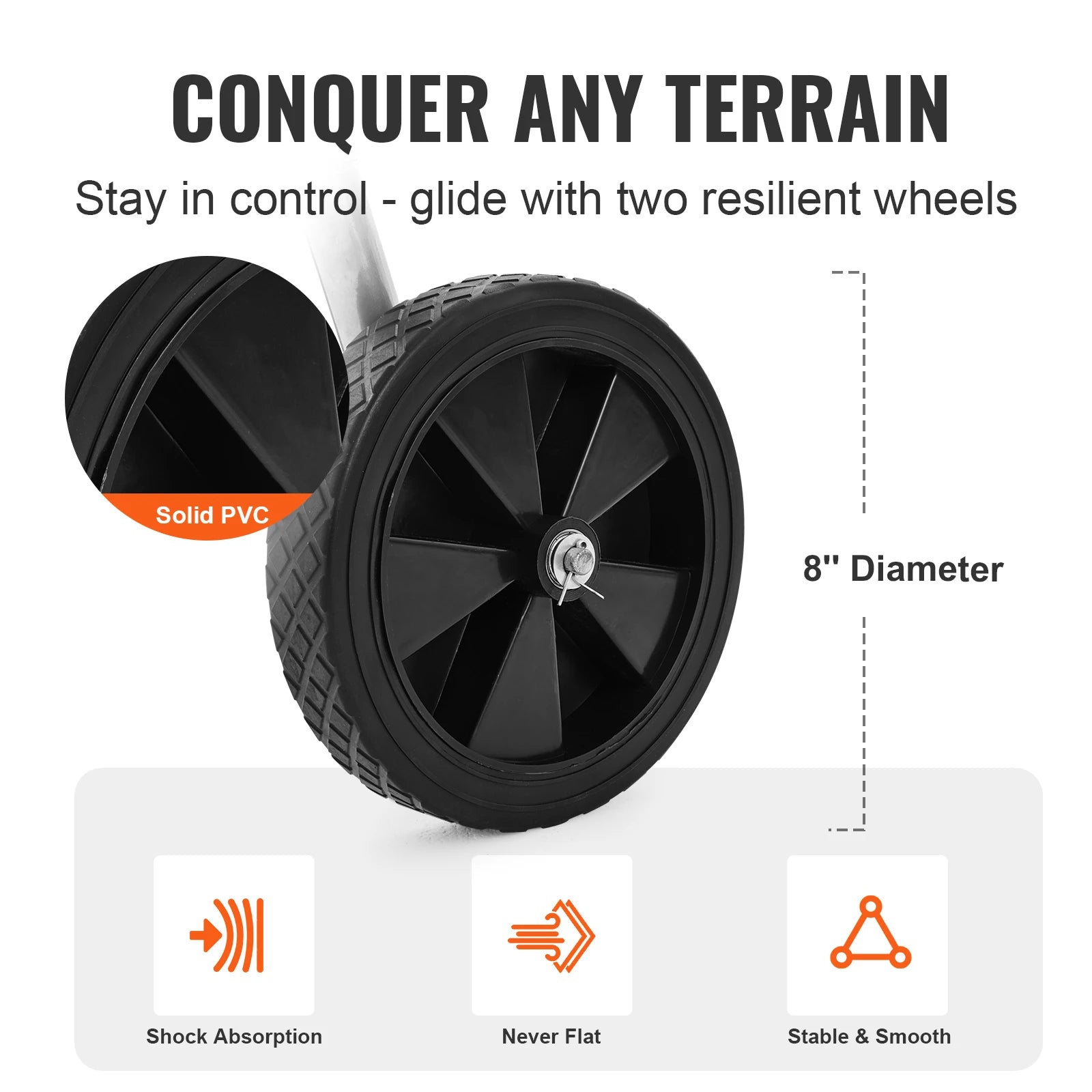 Succebuy Hose Reel Cart Garden Water Hose Carts Mobile Tools with Wheels Heavy Duty Powder-Coated Steel Outdoor Planting for Gar