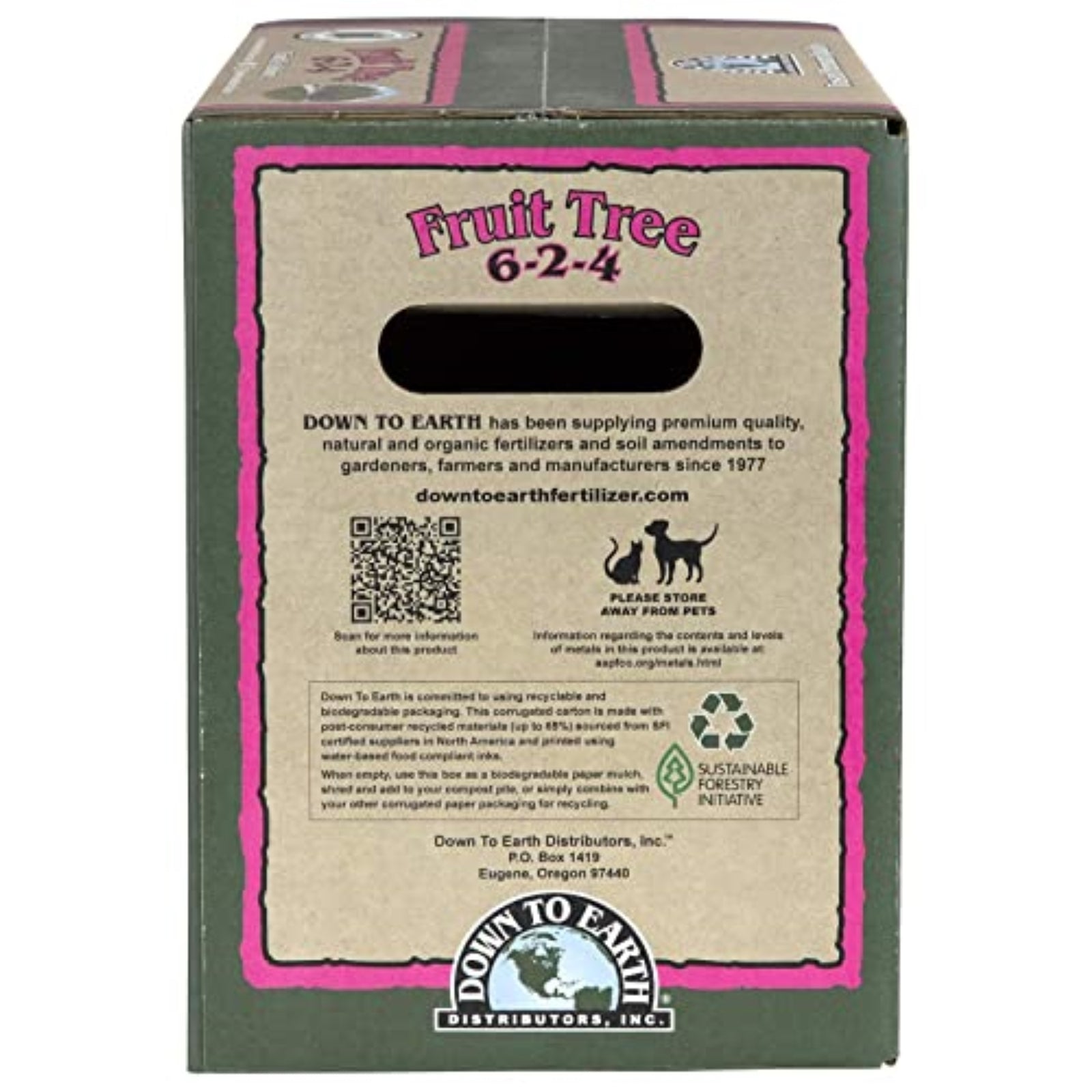 Down to Earth Organic 6-2-4 Fruit Tree—All-Natur