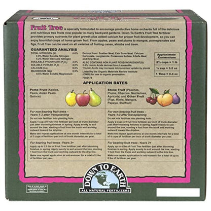 Down to Earth Organic 6-2-4 Fruit Tree—All-Natur