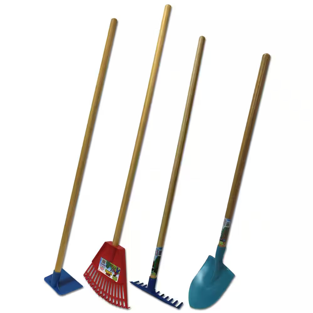 Little Diggers Series Kid Safe Poly Garden Tool Kit (4-Piece)