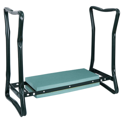 Folding Garden Kneeler Bench Kneeling Soft Eva Pad Seat with Stool Pouch