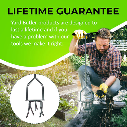 Twist Tiller Garden Cultivator & Hand Tiller Heavy Duty Garden Claw Hand Tool - ITNT-4