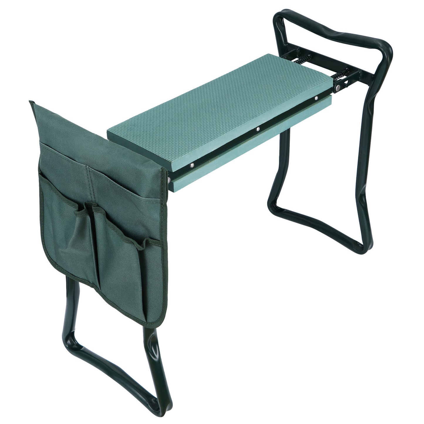 Folding Garden Kneeler Bench Kneeling Soft Eva Pad Seat with Stool Pouch