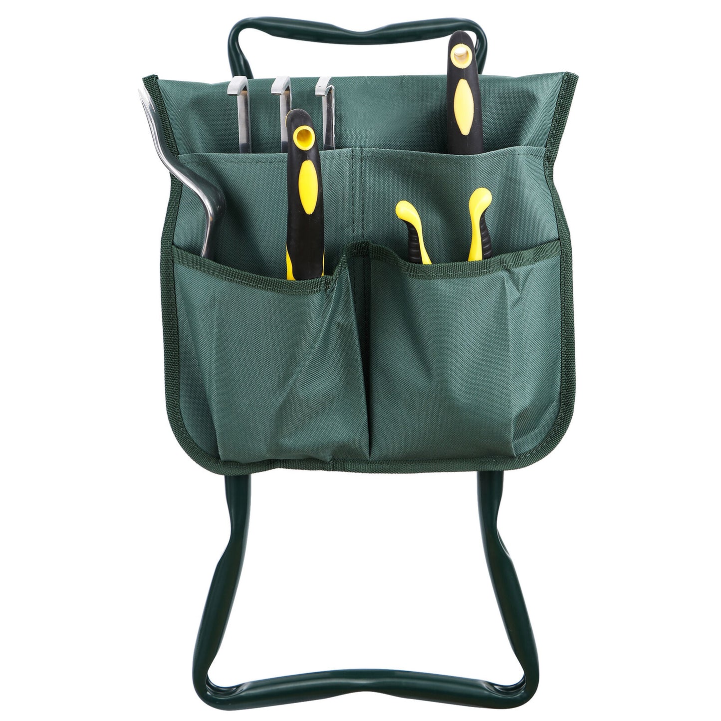Folding Garden Kneeler Bench Kneeling Soft Eva Pad Seat with Stool Pouch