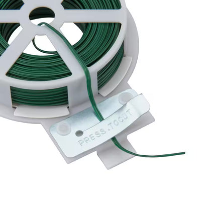 100 Ft. Heavy-Duty Garden Wire with Case and Cutter for Fencing and Plant Support