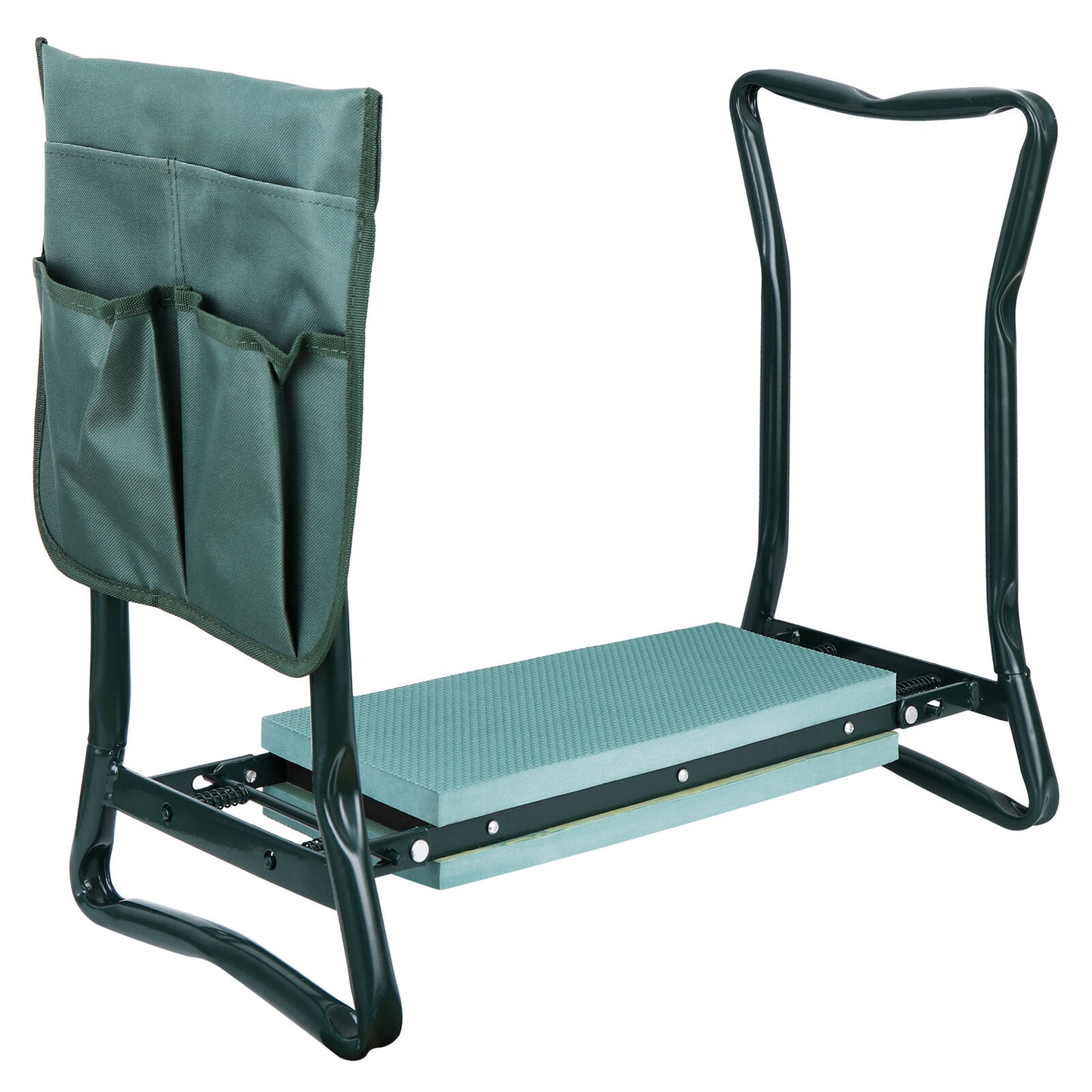 Folding Garden Kneeler Bench Kneeling Soft Eva Pad Seat with Stool Pouch